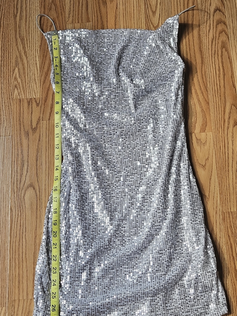 Bluesteel Silver Sequin Cowl Neck Mini Dress Size P / XS Party Night Out Holiday - Picture 11 of 16